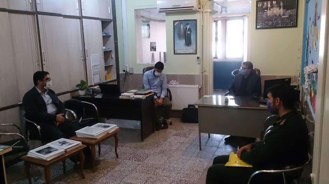 حضور فرمانده  محترم حوزه مقاومت دانش آموزی شهید هاشمی در مجتمع علمی 